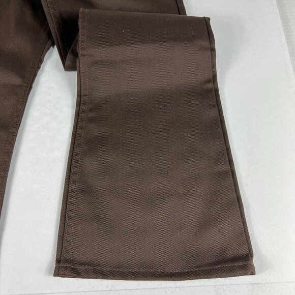 VTG 70s Levi's Jeans Students 24x27* 746 Bell Bottoms Dark Brown Denim Tag 25x28 - Picture 3 of 16